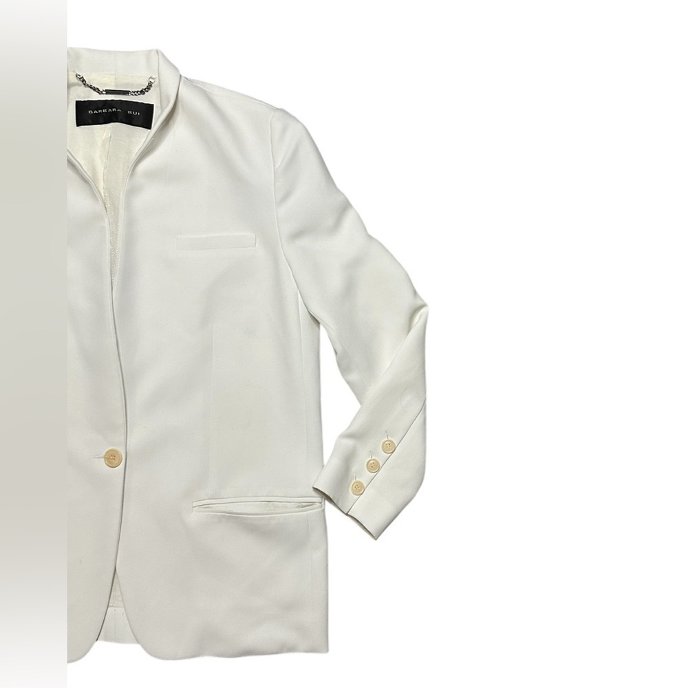 Barbara Bui Luxury Cream White Ready to Wear Blazer Sz 40 - Picture 3 of 7